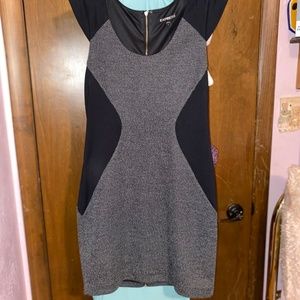 Express color blocking dress